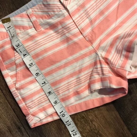 So Cuffed Shorts Striped Pink and White Size 3 - Picture 7 of 9